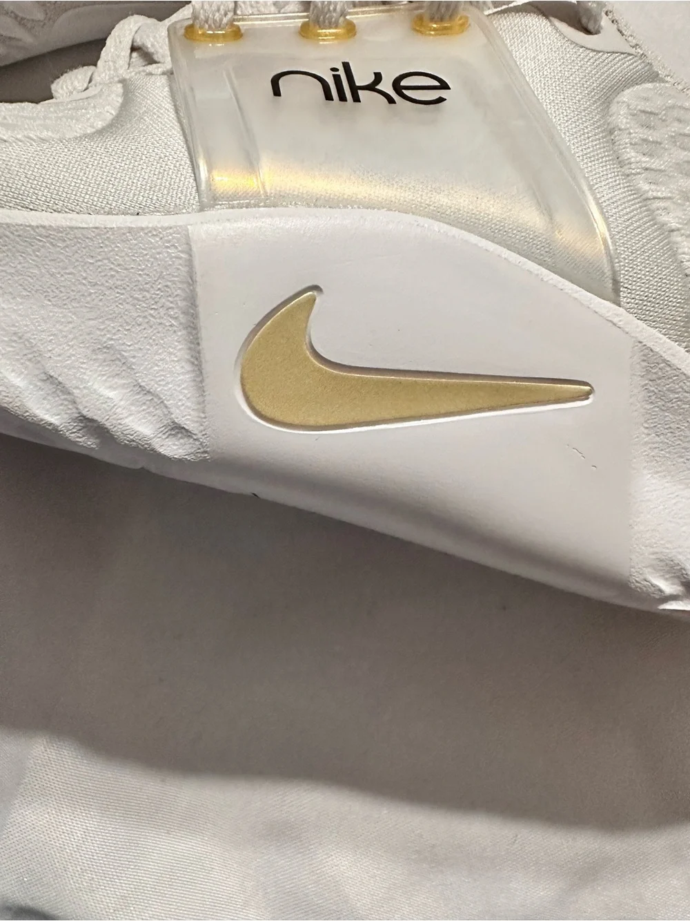 Nike White & Gold Running Sneakers